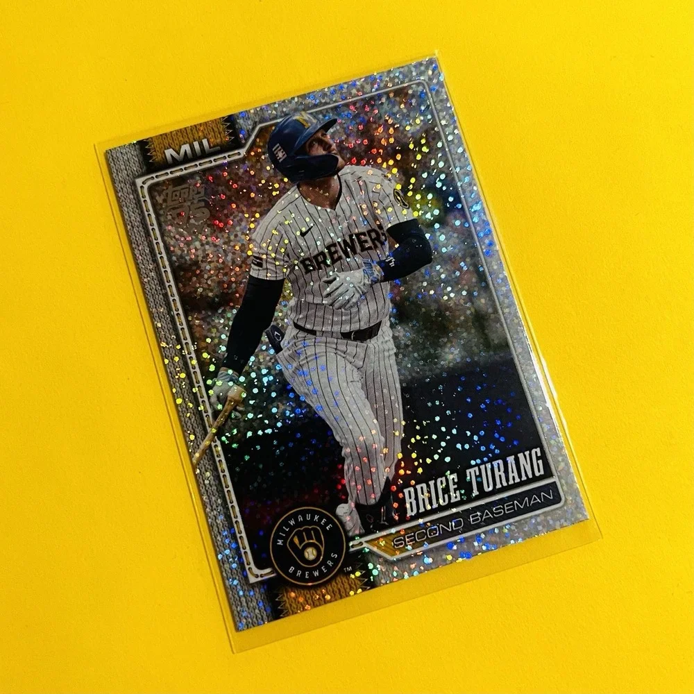 2026 Topps Series 1 Celebration Brice Turang #105 Confetti Foil‎ Brewers